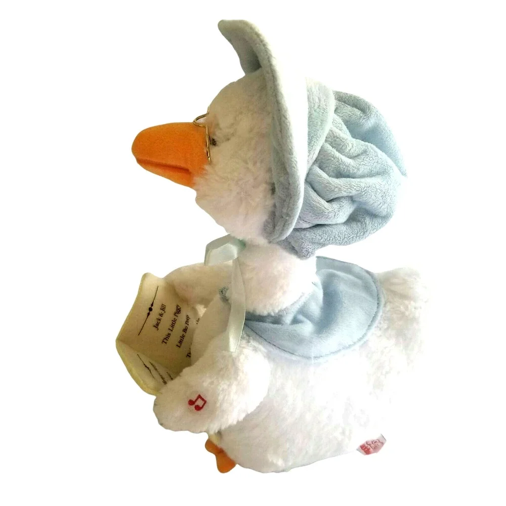 Blue Mother Goose Talking Plush Plays 7 Nursery Rhymes
